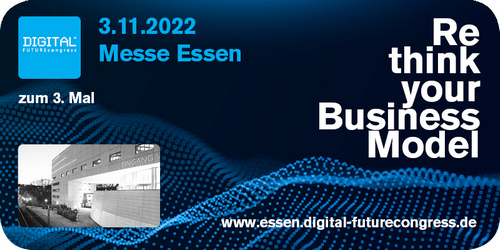 DIGITAL FUTUREcongress (DFC) am 03.11.2022 mit Themen-Highlight PIM Street in Essen