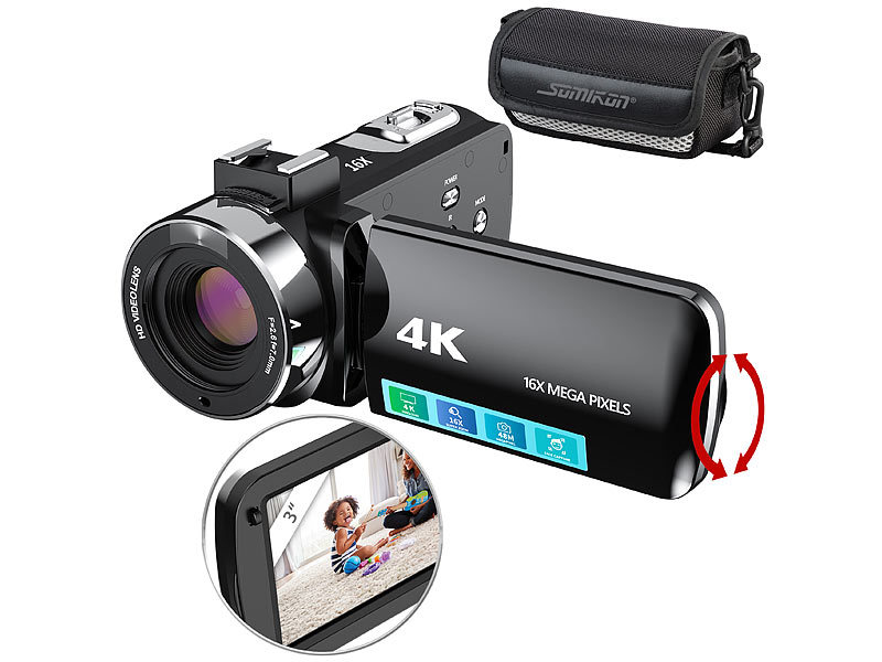 Somikon 4K-UHD-Camcorder DV-890K