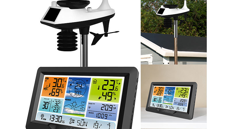 infactory Funk-Wetterstation FWS-300.xl mit Außensensor