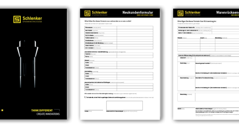 Schlenker Spannwerkzeuge – individual collet order in three steps