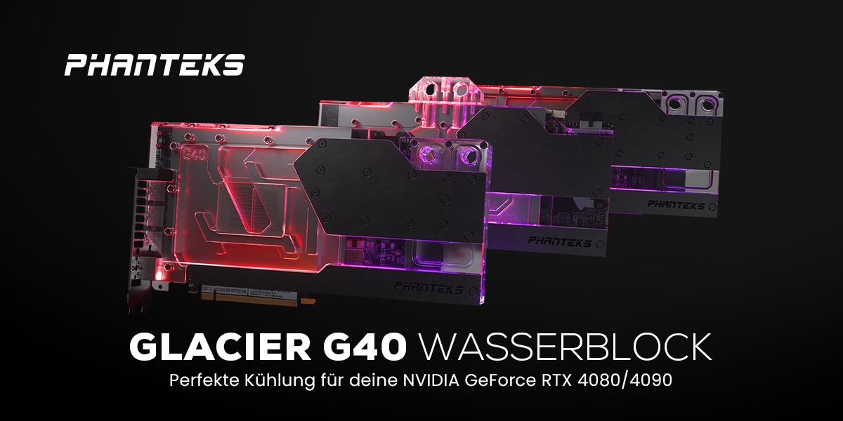 PHANTEKS Glacier G40 Wasserblock – Lovelace unter Wasser gesetzt