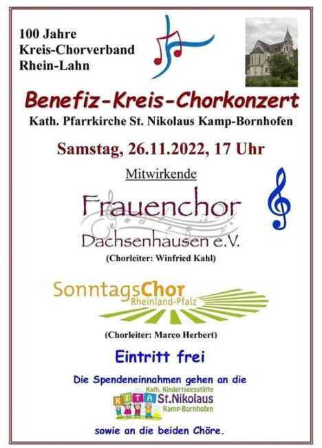 Chorkonzert zum Jubiläum