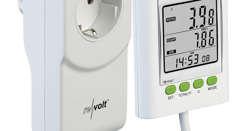 revolt Digitaler Energiekosten-Messer & Strom-Zähler