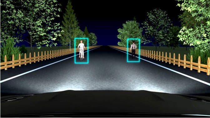 Kyocera entwickelt erstes(1) Fahrzeug-Nachtsichtsystem