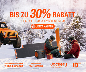 Jackery Black Friday Sale: Spare bis zu 899 EUR