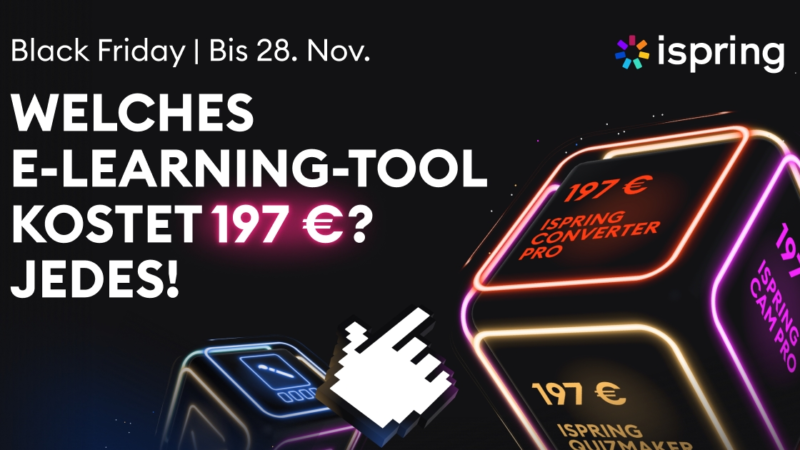 Leistungsstarke E-Learning-Tools für 197 Euro von iSpring