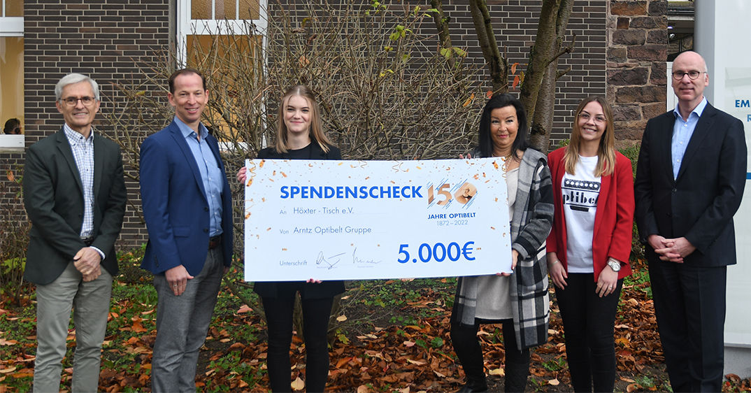 Spendenaktion der Arntz Optibelt Gruppe