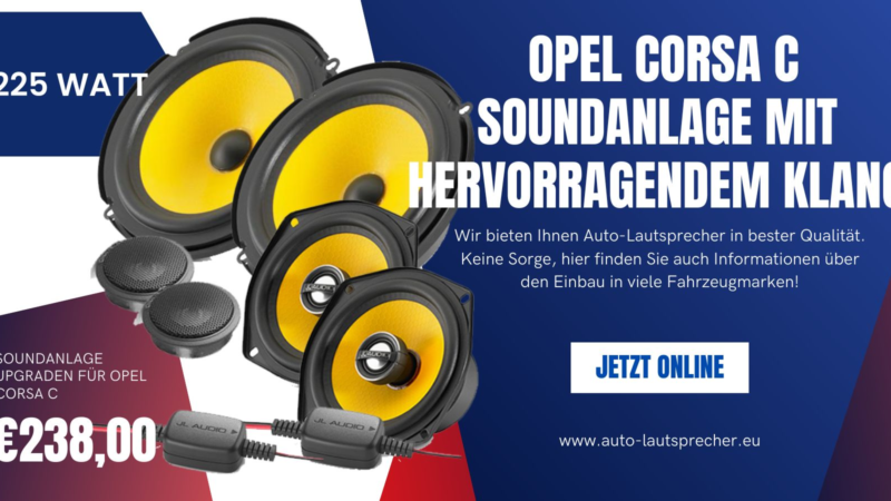 Opel Corsa C Soundanlage mit hervorragendem Klang