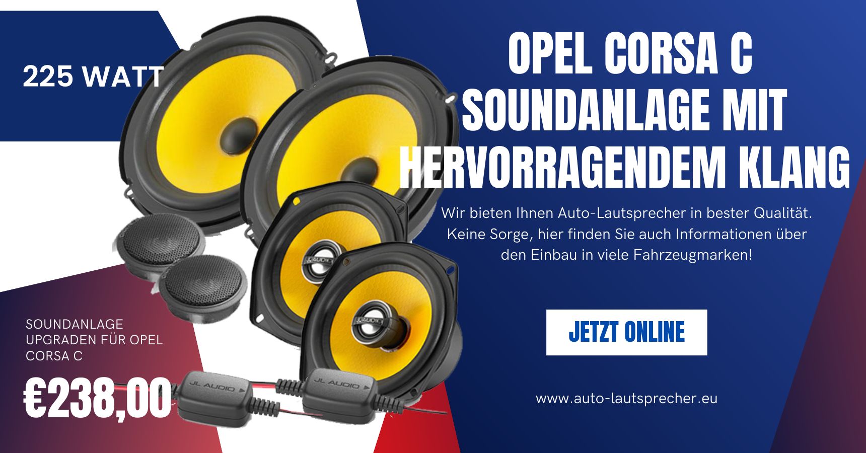 Opel Corsa C Soundanlage mit hervorragendem Klang