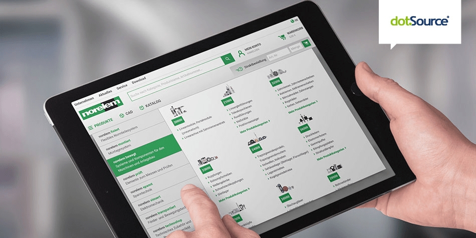 norelem: THE BIG GREEN BOOK nun dank dotSource auch als performanter Onlineshop