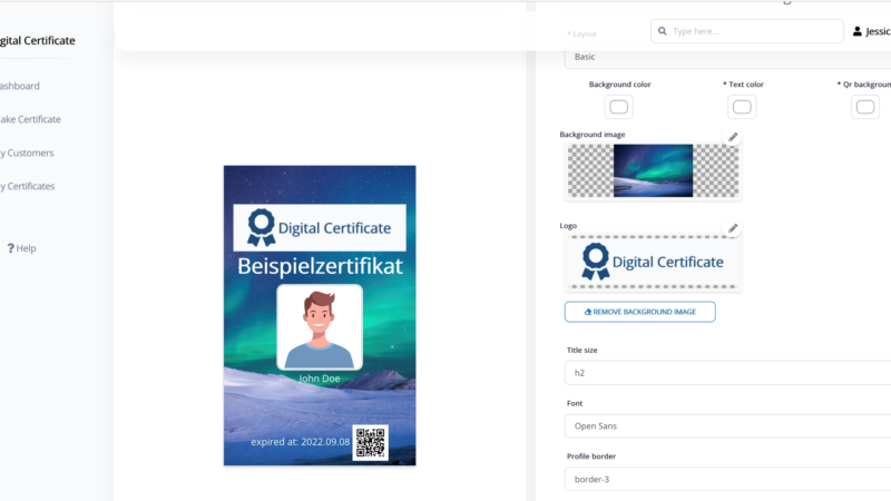 Schulungszertifikate erstellen mit der Online-Urkundensoftware digital-certificate.info