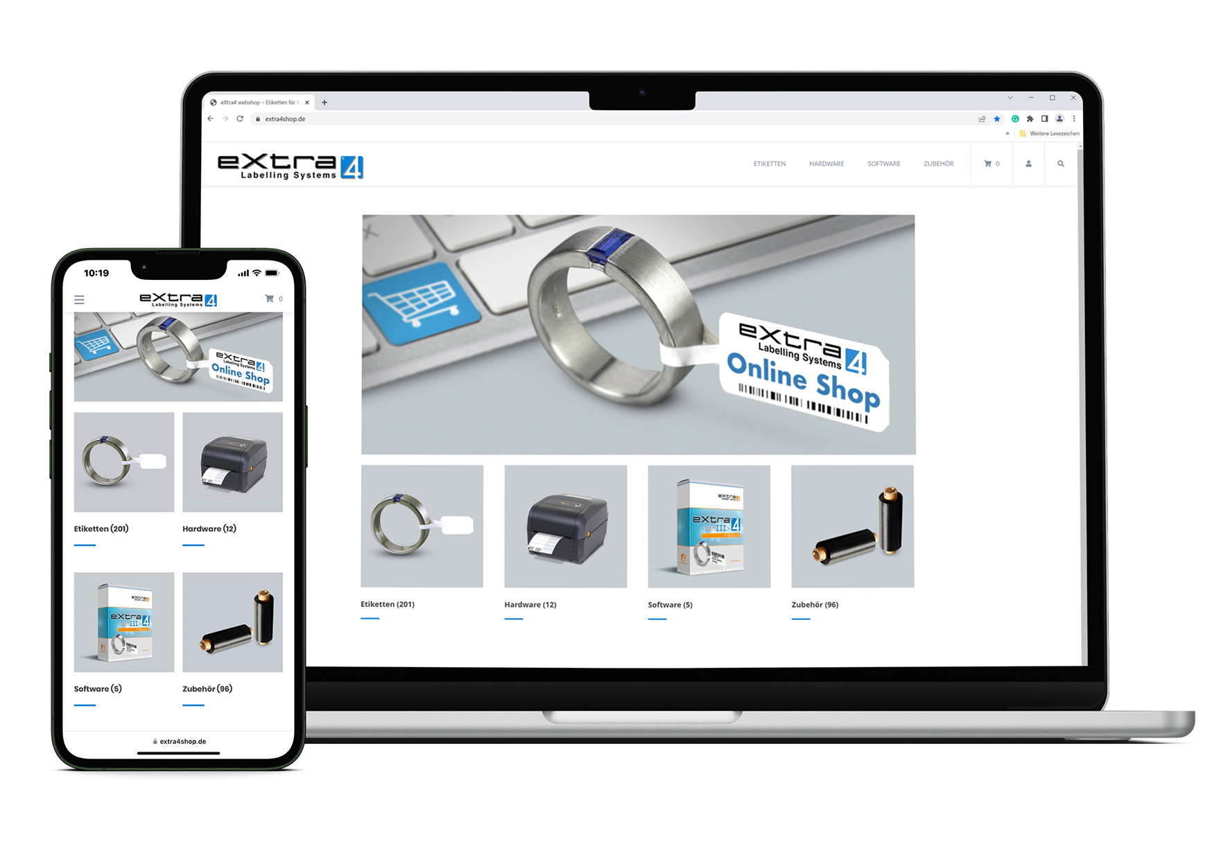 Webshop-Relaunch bei eXtra4 Labelling Systems