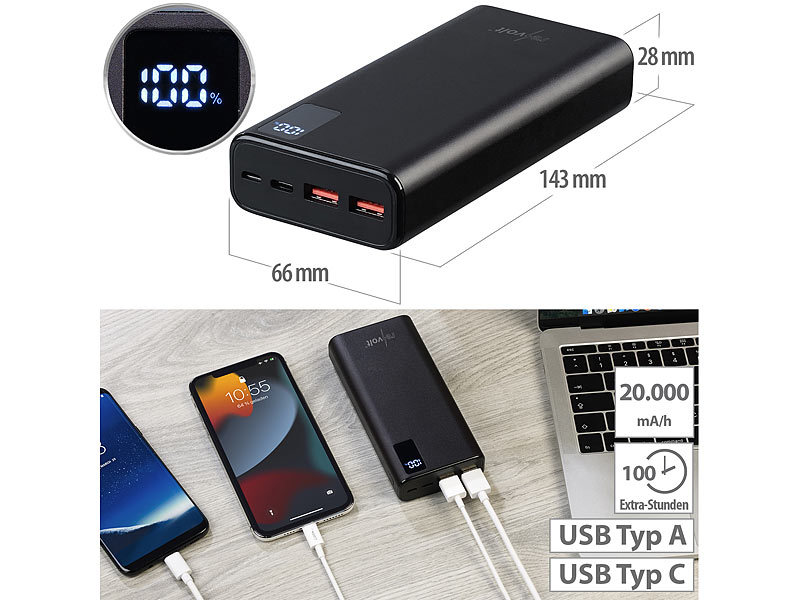 revolt USB-Powerbank PB-520.v2