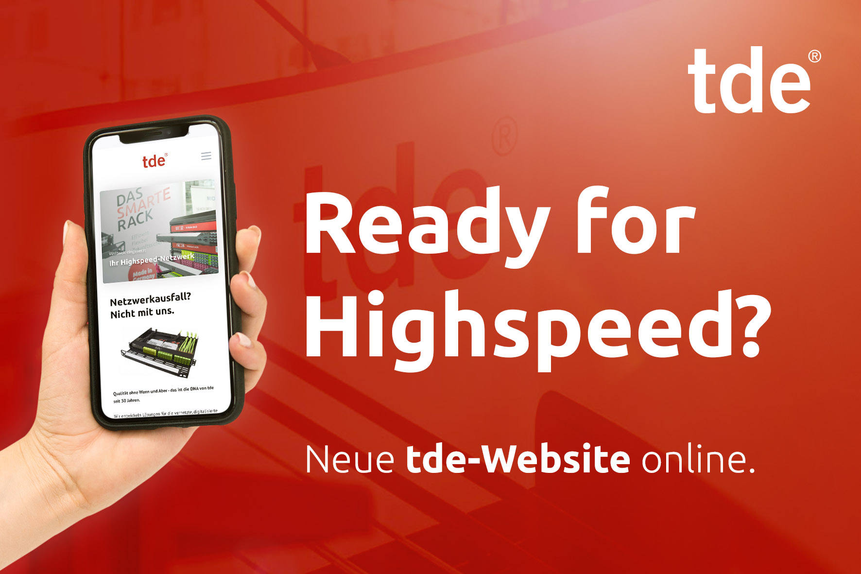 Neue tde-Website: Ästhetik und Funktionalität mit jedem Klick