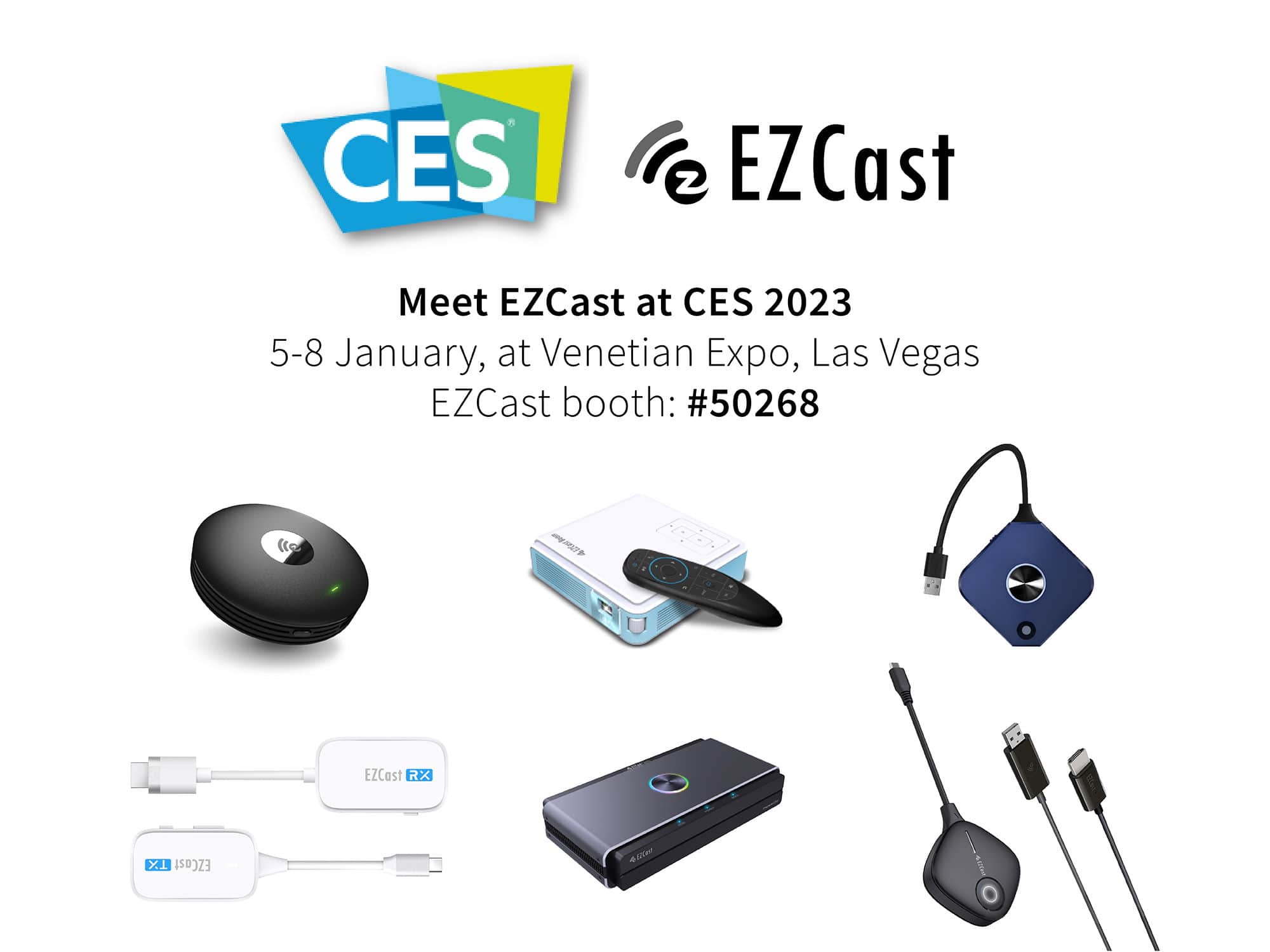 EZCast Pocket, der tragbare drahtlose Display-Dongle mit USB-C, wird auf der CES 2023 vorgestellt