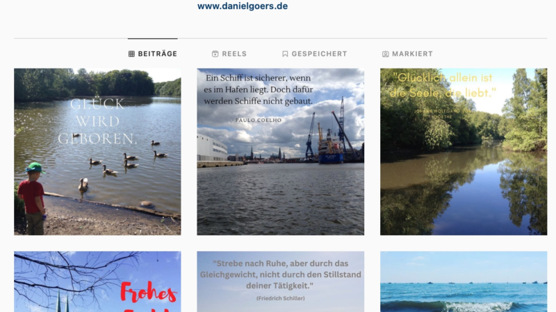 Neu: Instagram-Account vom Ostsee-Coach und Berater Daniel Görs