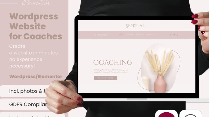 Moderne Coaching-Website mit einem geringen Budget erstellen
