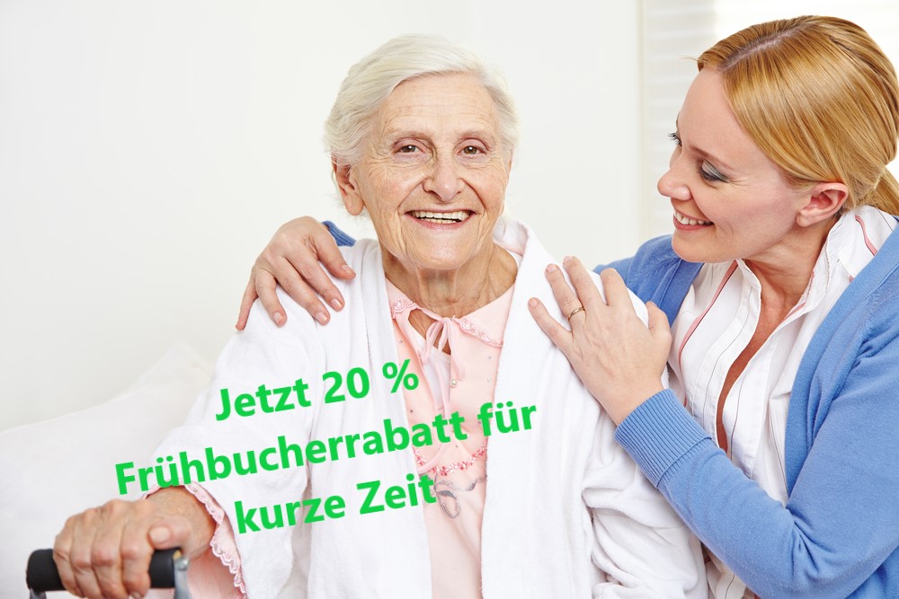 Nutzen Sie 20 % Frühbucherrabatt für kurze Zeit bis 28.02.2023 für Ihre  Zukunft als Seniorenassistent*in