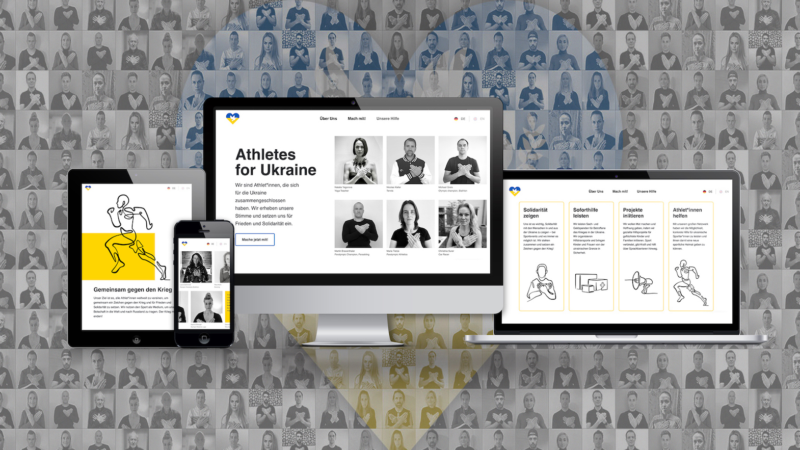 Athletes for Ukraine: Interlutions unterstützt Athleteninitiative mit technischem Relaunch