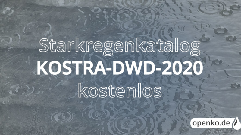 KOSTRA-DWD-2020 ist veröffentlicht – openko.de
