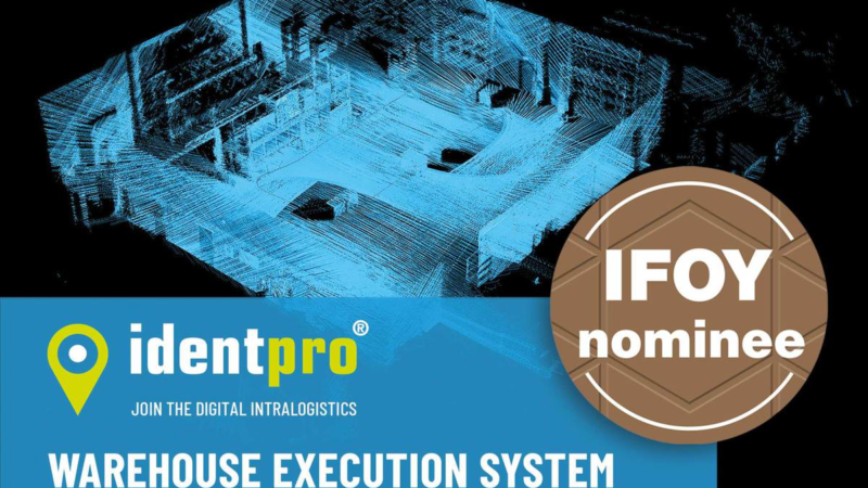 IFOY-Nominierung 2023: IdentPro steigert mit dem innovativen Warehouse Execution System nachhaltig die Gesamtanlageneffektivität der Intralogistik!