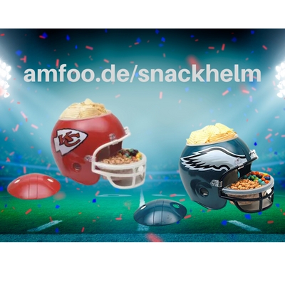 Unverzichtbar bei jeder Super Bowl Party: NFL Snack Helme