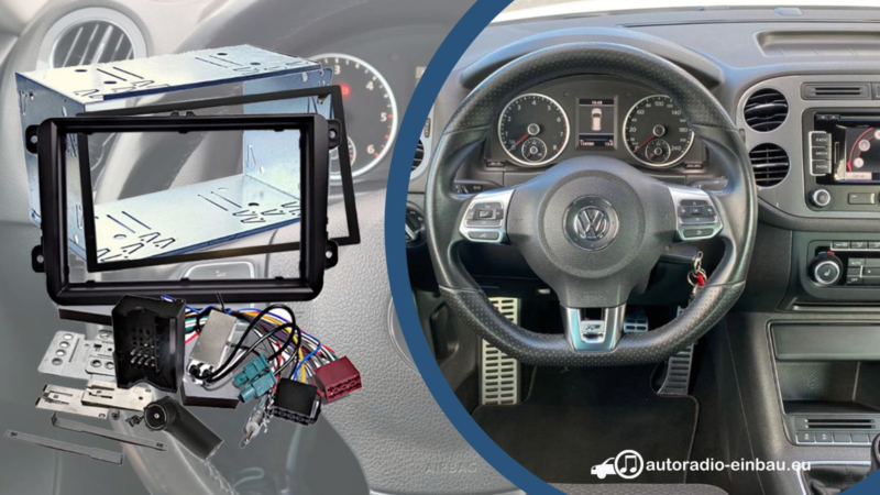 VW Tiguan Radio Tausch Plug and Play autoradio-einbau.eu