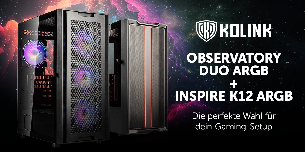 Kolink Observatory Duo & Inspire K12 – Magnetisches Design