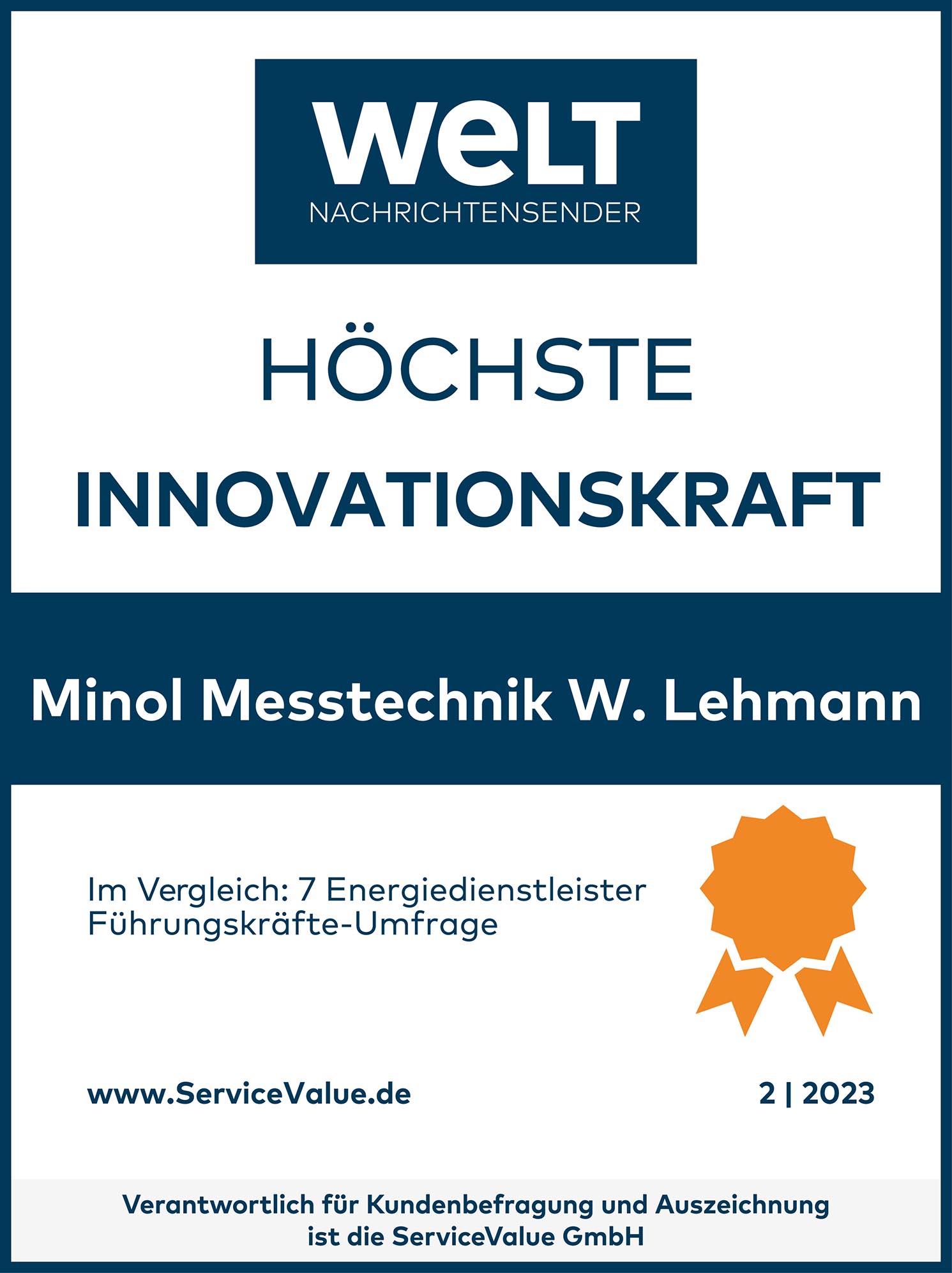 Minol zum dritten Mal in Folge innovativster Energiedienstleister