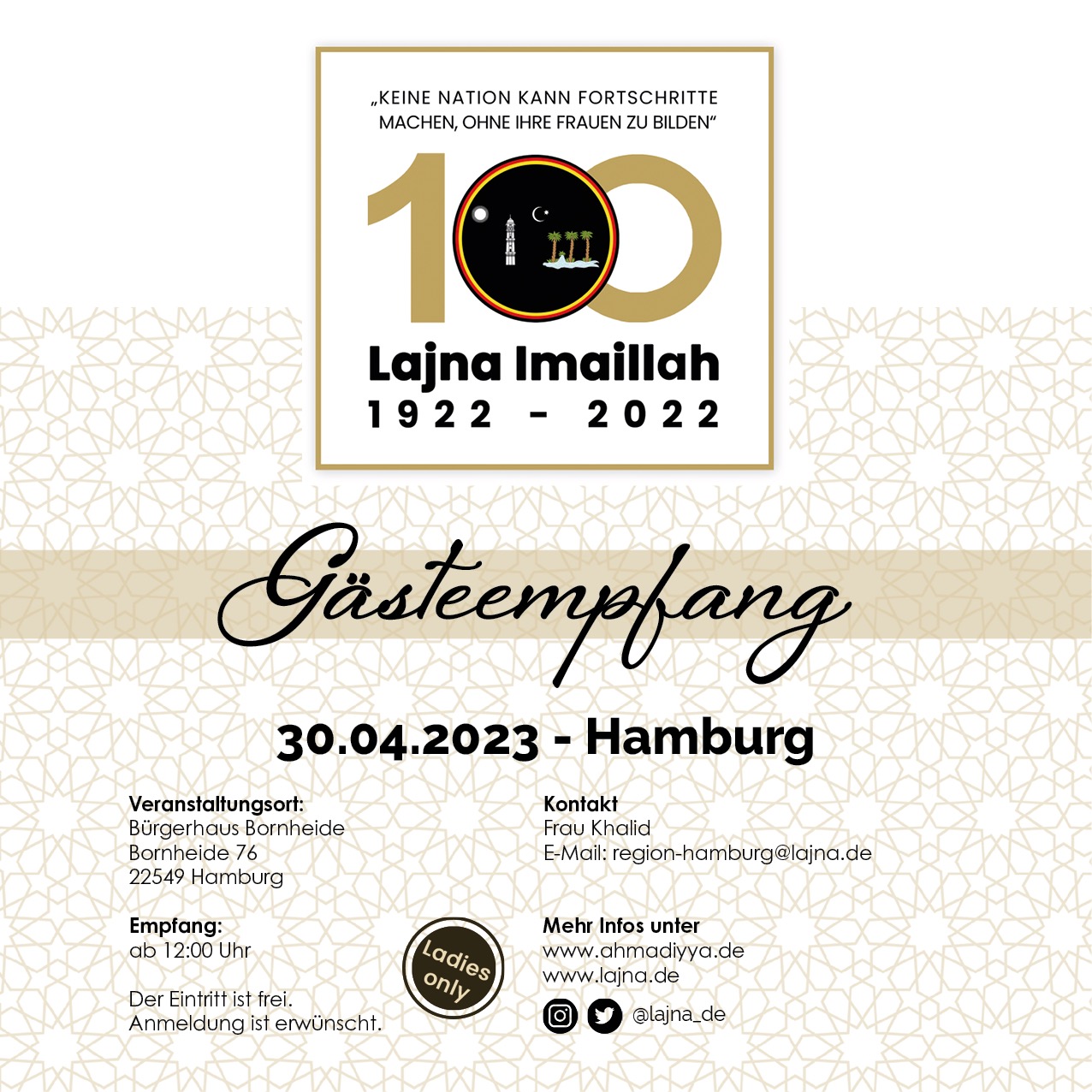 Gästeempfang |100-jähriges Jubiläum d. Frauenorganisation