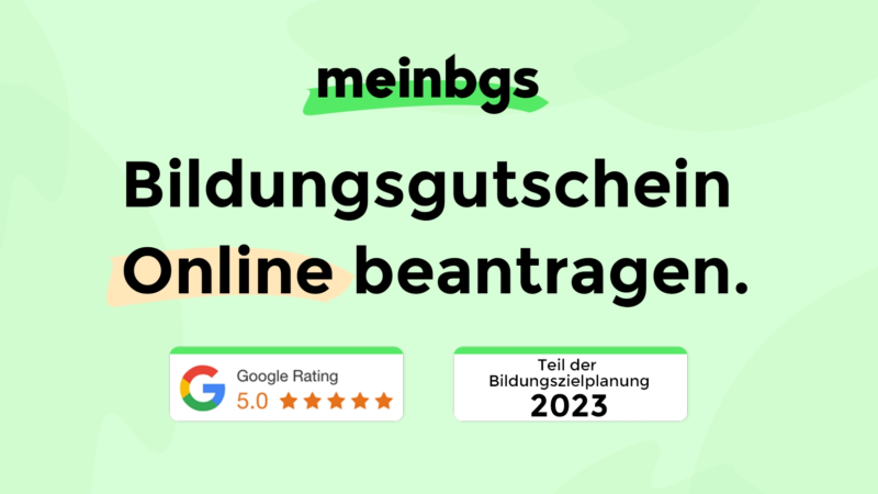 Bildungsgutschein jetzt Online beantragen mit Meinbgs.de!