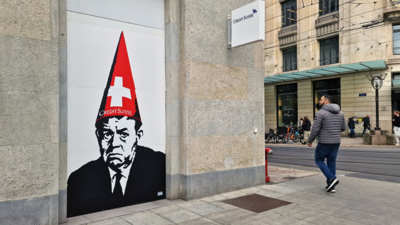 Neues GOIN Mural in Geneve – Kritik am Bankensystem