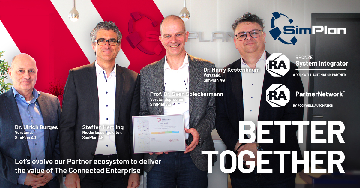 Rockwell Automation ernennt SimPlan AG zum neuesten Bronze-Level-Systemintegrator-Partner in der EMEA-Region