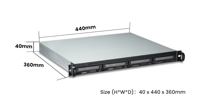 TerraMaster Neues Rackmount-NAS U4-423 mit 4 Einschüben und geringer Tiefe