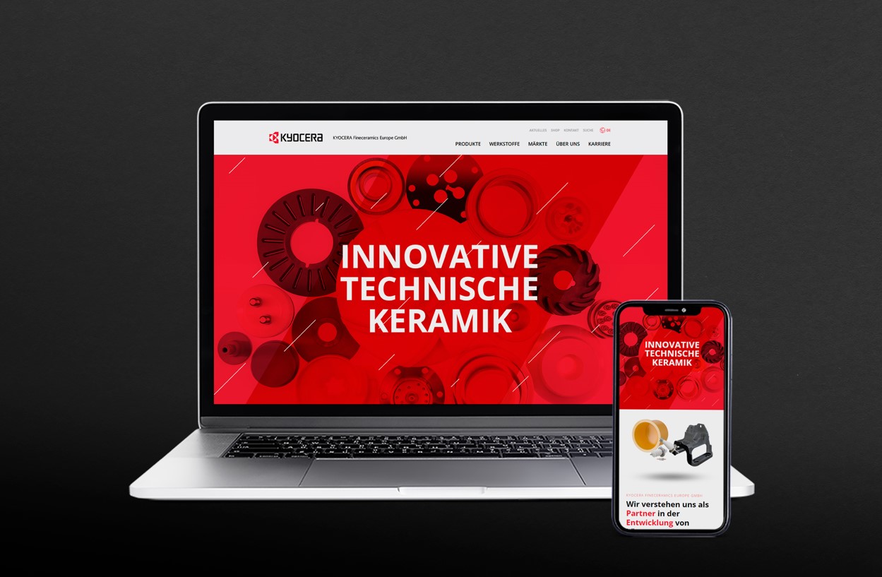 Launch der neuen KYOCERA Fineceramics Europe Website