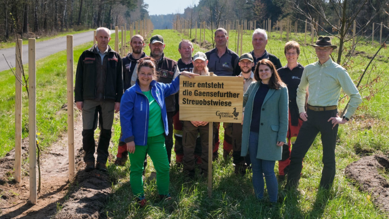 Gaensefurther pflanzt Lebensraum für bedrohte Arten