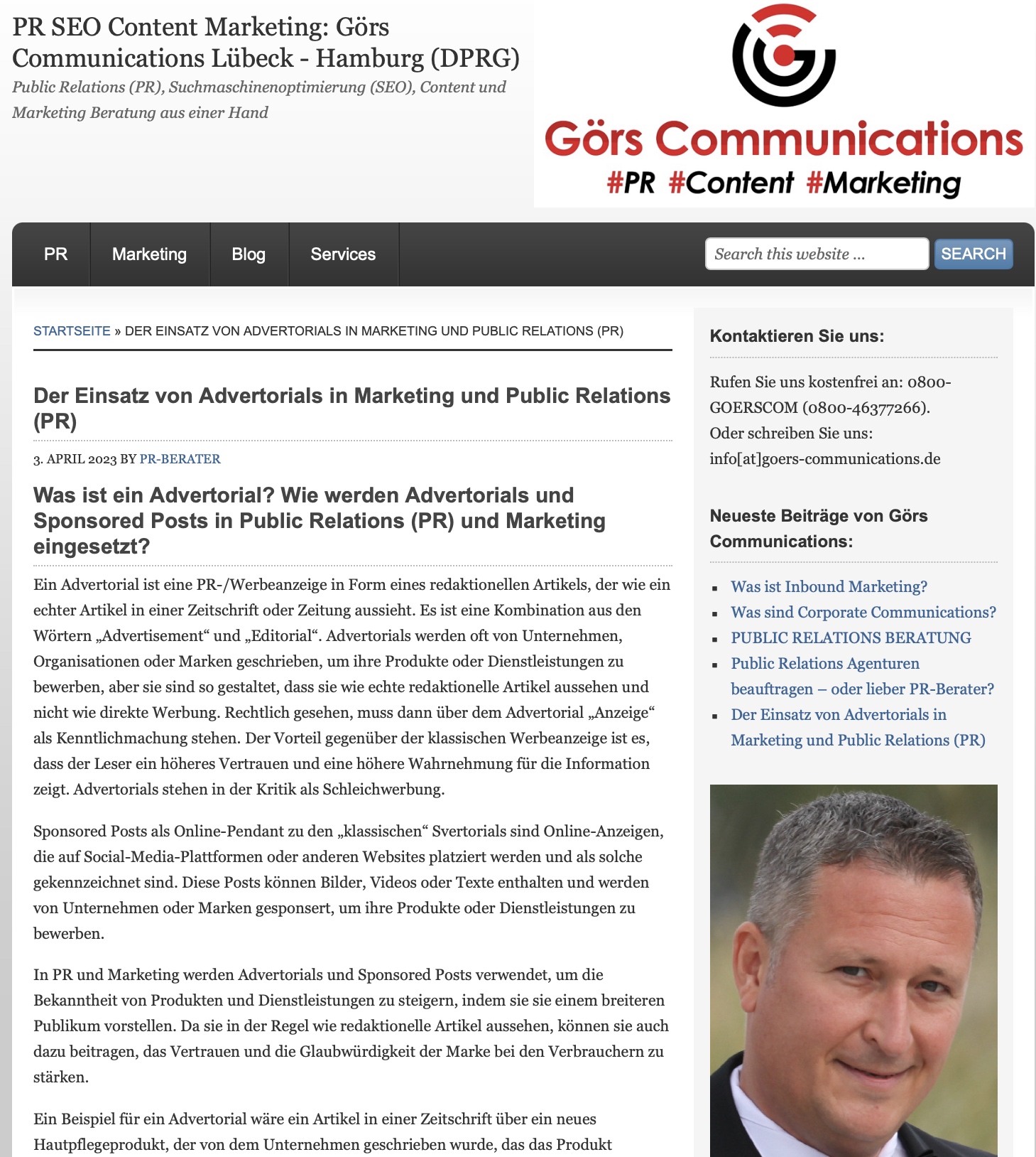 Der Einsatz von Advertorials in Marketing und Public Relations (PR)