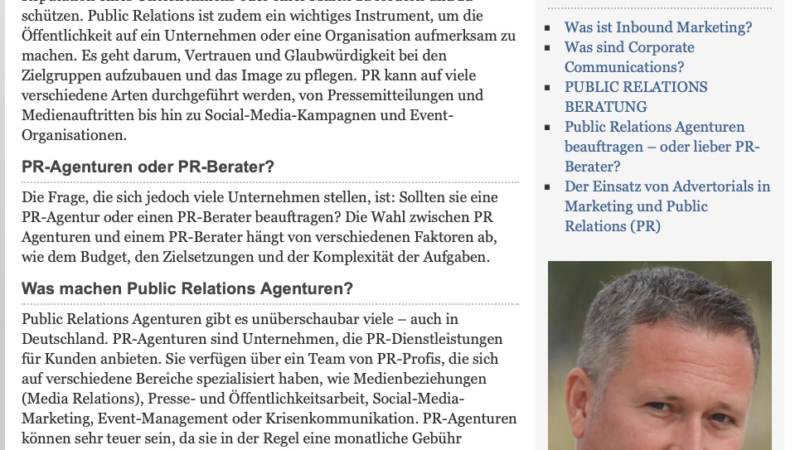 Public Relations Agenturen beauftragen – oder lieber PR-Berater?