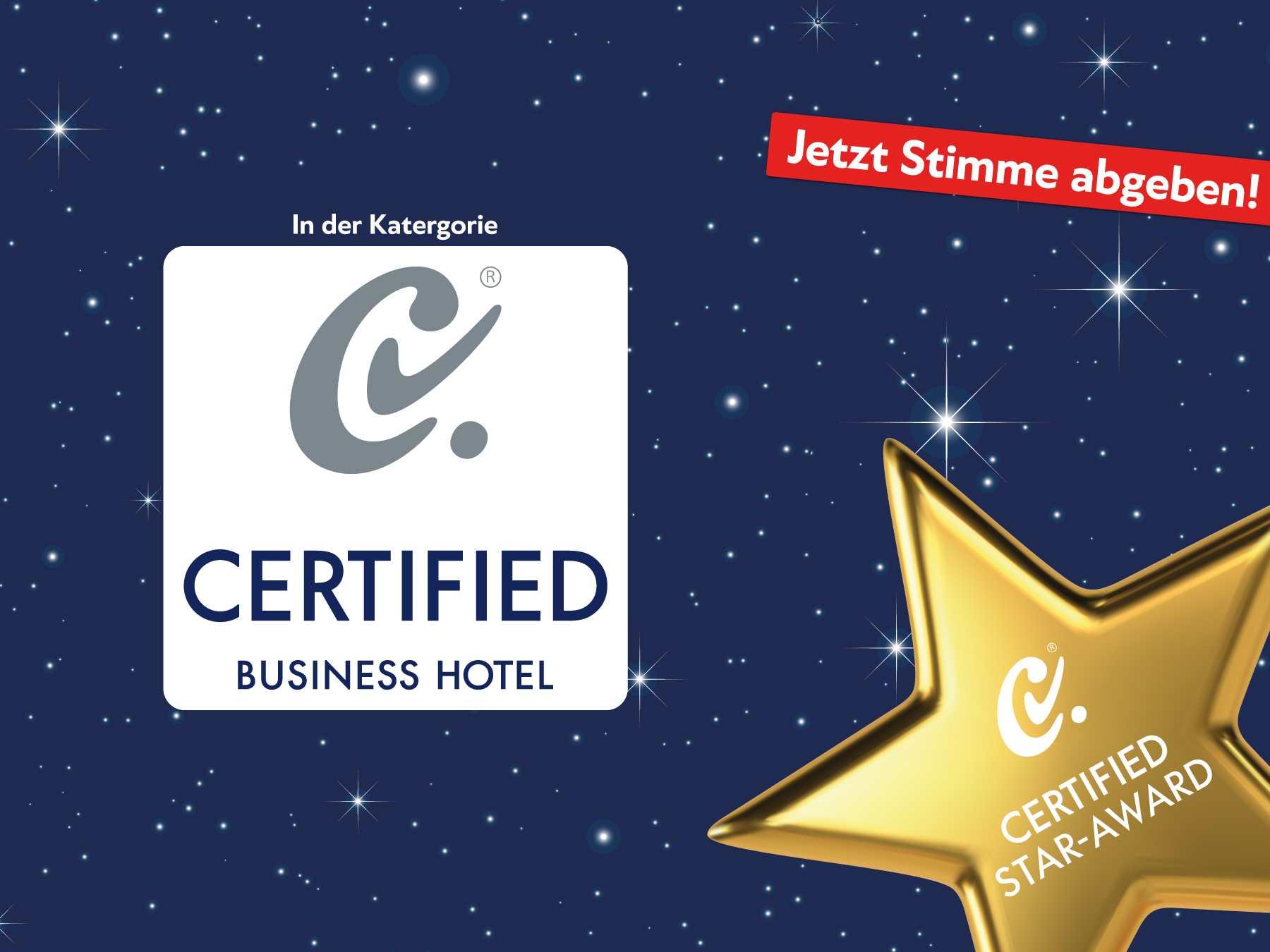 Geschäftshotels gehen ins Rennen um den „12. Certified Star-Award“