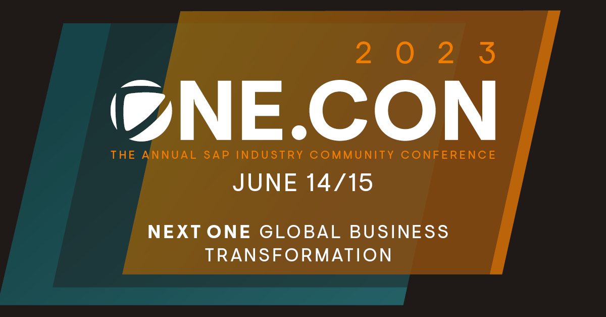 ONE.CON 2023: SAP Industry Community zeigt wegweisende Innovationsprojekte