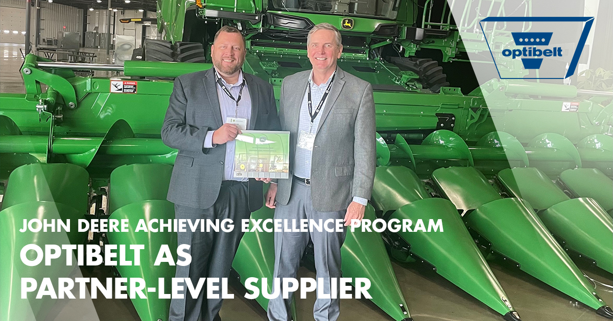 Arntz Optibelt Gruppe erhält Auszeichnung als John Deere „Partner-level Supplier“