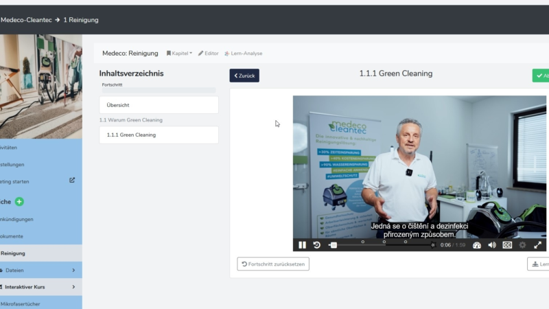 Per E-Learning zum Green Cleaner