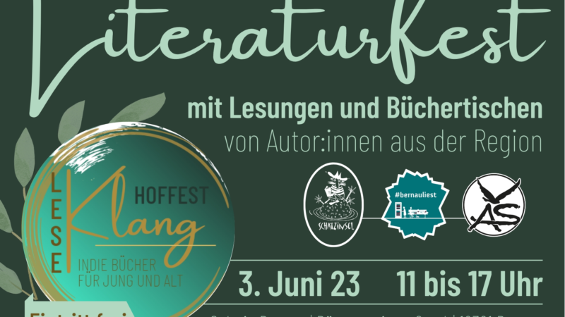 LeseKlang Hoffest am 3. Juni 2023 in der Galerie Bernau