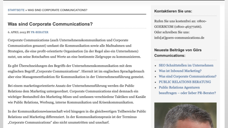 Viel mehr als Unternehmenskommunikation: Was sind Corporate Communications?