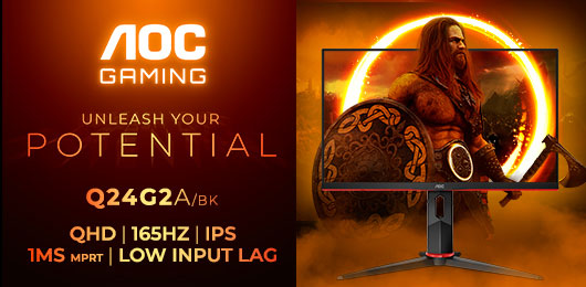 AGON by AOC präsentiert 24″ QHD-Gaming-Monitor AOC GAMING Q24G2A/BK
