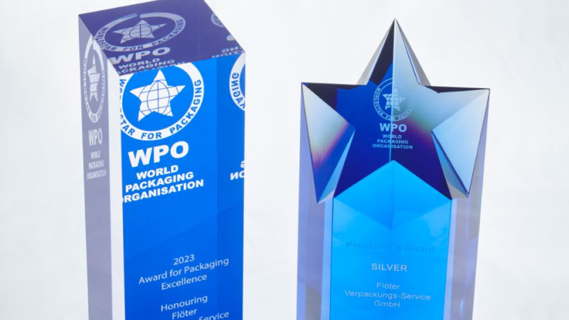 President Silver World Star Packaging Award 2023 für PaperWave Luftpolster