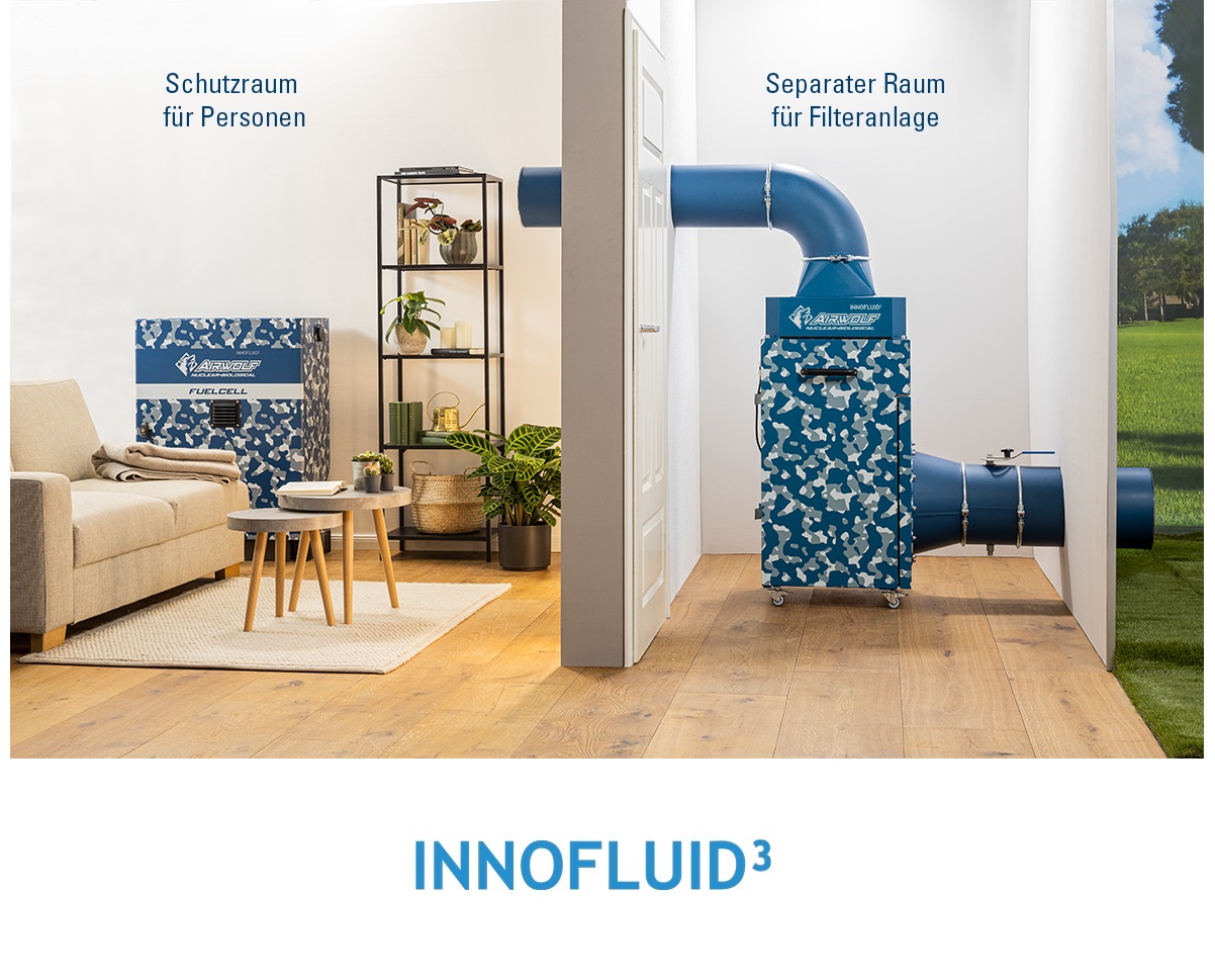 Innofluid stellt Filteranlage zum Schutz vor nuklearer und chemischer Bedrohung vor