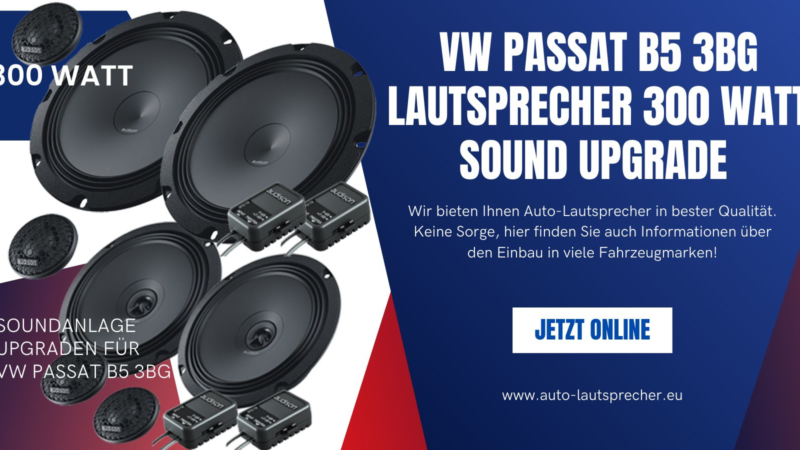 VW Passat B5 3BG Lautsprecher 300 Watt Sound Upgrade