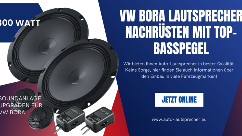 VW Bora 200mm Lautsprecher nachrüsten mit Top-Basspegel