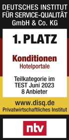 ehotel® von ntv und DISQ ausgezeichnet: Höchste Kundenzufriedenheit durch exzellenten Service und beste Konditionen